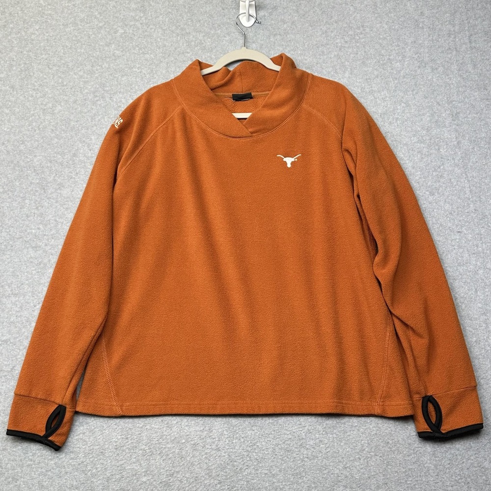Texas Longhorns Sweater Womens XL Orange NCAA Football Pullover Fleece Pro Edge